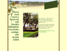 Tablet Screenshot of cafe-krog.de